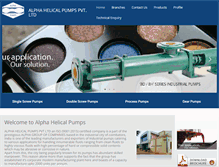 Tablet Screenshot of alphapumps.com